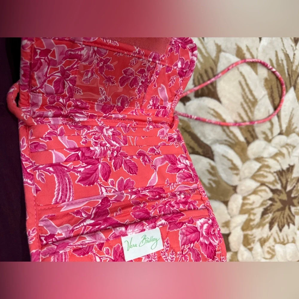 Vera Bradley hope toile crossbody wallet - Picture 3 of 6